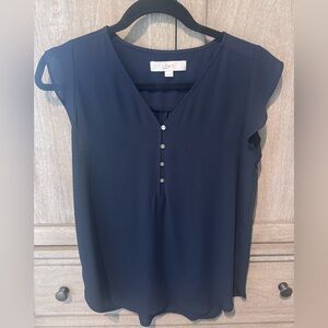 LOFT Women's Deep Navy Blouse